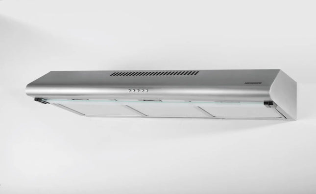 Hota traditionala Heinner HCH-490-SS, 90 cm, 2 motoare, Putere de absorbtie 304.5 m3/h, Lumina LED, 3 trepte de viteza, clasa C, inox Heinner