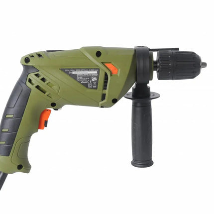 Masina de gaurit si insurubat cu percutie Heinner AMGP020, 500 W, 3000 RPM, 13 mm diametru mandrina, mandrina automata,Verde Heinner