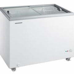 LADA FRIGORIFICĂ COMERCIALĂ HEINNER HSF-M255WHC, CAPAC DIN STICLĂ, 255 L, CLASA C, FUNCȚIONARE CONVERTIBILĂ (FRIGIDER/CONGELATOR), 1 COȘ, ALB