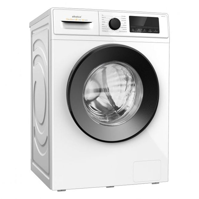 MASINA DE SPALAT RUFE ALBALUX AXWGI1472, 7 KG, MOTOR INVERTER, 1400 ROTATII, 16 PROGRAME, CLASA ENERGETICA A-10%, ADAUGARE RUFE, SPALARE CCU ABURI, SUPER RAPID, BLOCARE ACCES COPII, ALB ALBALUX