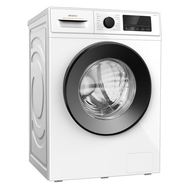 MASINA DE SPALAT RUFE ALBALUX AXWGI1492, 9 KG, DISPLAY LED, 16 PROGRAME, 1400 ROTATII, CLASA ENERGETICA A-10%, ADAUGARE RUFE, BLOCARE ACCES COPII, ALB ALBALUX