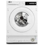 Masina de spalat rufe incorporabila LDK Higeea 812DD BI, Clasa D, Capacitate 8 Kg, 1200 rpm, 15 programe, Anti-Alergic, Amanare pornire, Spalare rapida, Display LED, Alb