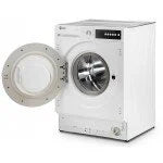 Masina de spalat rufe incorporabila LDK Higeea 812DD BI, Clasa D, Capacitate 8 Kg, 1200 rpm, 15 programe, Anti-Alergic, Amanare pornire, Spalare rapida, Display LED, Alb