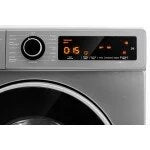 Masina de spalat rufe LDK Higeea 914DIAS, Clasa A, Capacitate 9 Kg, 1400 rpm, Anti-Alergic, Selectare nivel murdarie, Selectare tip pata, Prespalare, Amanare pornire, Calcare usoara, Motor inverter, Argintiu