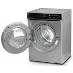 Masina de spalat rufe LDK Queen3 814DDMTS, Clasa A, Capacitate 8 Kg, 1400 rpm, 14 programe, Control Touch, Steam, Super Spa, My Cycle, Amanare pornire, Prespalare, Intensiv, Motor Inverter Direct Drive, Argintiu