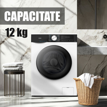 MASINA DE SPALAT RUFE SAMUS WSMDI12147, 12 KG, 16 PROGRAME, ALB, 595X650X850MM Samus