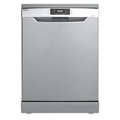 MAȘINĂ DE SPĂLAT VASE SAMUS SDX614.8, 14 SETURI, LĂȚIME 60 CM, 8 PROGRAME, CLASĂ ENERGETICĂ E, AFIȘAJ ELECTRONIC, PORNIRE ÎNTÂRZIATĂ, SERTAR PENTRU TACÂMURI, INOX / ARGINTIU Samus