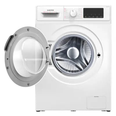 Masina de spalat rufe frontala, Albatros AWMI14125, 12 kg, 1400 rpm, clasa A, adancime 65 cm, motor inverter, control antispuma, functie adaugare rufe, curatare tambur, curatare cu abur, programare intarziata, blocare acces copii, alb Carpatik.ro