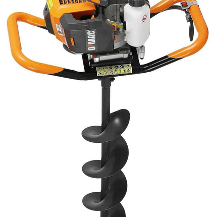 MOTOBURGIU O-MAC MB 28, PE BENZINA, 2 TIMPI, 3 BURGHIE INCLUSE, 2.06 KW, 2.8 CP,PORTOCALIU O-MAC