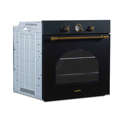 Cuptor incorporabil NobeLTek NBIO-9750RANT, 60L, sticla dubla, design rustic, antracit