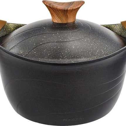 OALA CU CAPAC NEOKLEIN CS32, DIAMETRU 32 CM, CAPACITATE 8.8 L, ALUMINIU TURNAT, INVELIS ANTI-ADERENT, NEGRU Neoklein