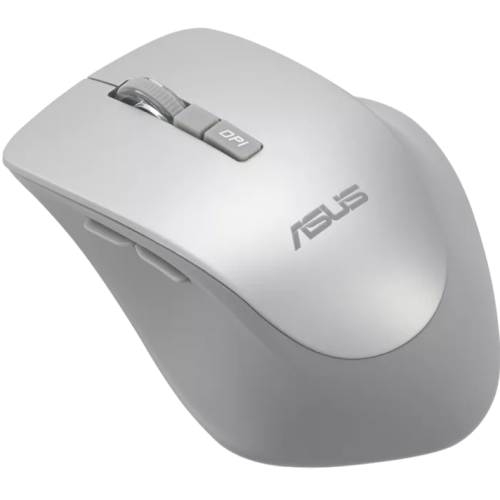 Mouse wireless ASUS WT425 (PN 90XB0280-BMU0L0), culoare Silver, rezoluÅ£ie 1000/1600 dpi comutabil, conectivitate RF 2.4GHz cu dongle USB, ergonomie pentru mÃ¢na dreaptÄƒ, clicuri silenÅ£ioase, dimensiuni 106 ,84Ã—74,73Ã—39,13 mm, greutate 82 g (cu baterie), alimentare 1Ã— baterie AA, compatibil Windows