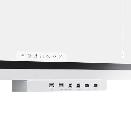 Tray conectivitate pentru display interactiv SAMSUNG Flip 2 55"/65"; HDMI Out, Conectivitate NFC pentru proiectarea telefonului pe display; aduce mufele din spate in fata pentru convenienta.
