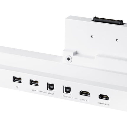 Tray conectivitate pentru display interactiv SAMSUNG Flip 2 55"/65"; HDMI Out, Conectivitate NFC pentru proiectarea telefonului pe display; aduce mufele din spate in fata pentru convenienta.
