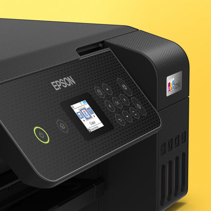 Multifunctional inkjet color Epson EcoTank CISS L3280, dimensiune A4 (Printare,Copiere, Scanare), printare borderless, viteza 33ppm alb- negru, 15ppm color, rezolutie 5760x1440 dpi, alimentare hartie 100 coli, scanner CIS rezolutie 1.200 x 2.400 DPI, interfata: USB ,WI-FI, Wi-Fi Direct, display 3,7