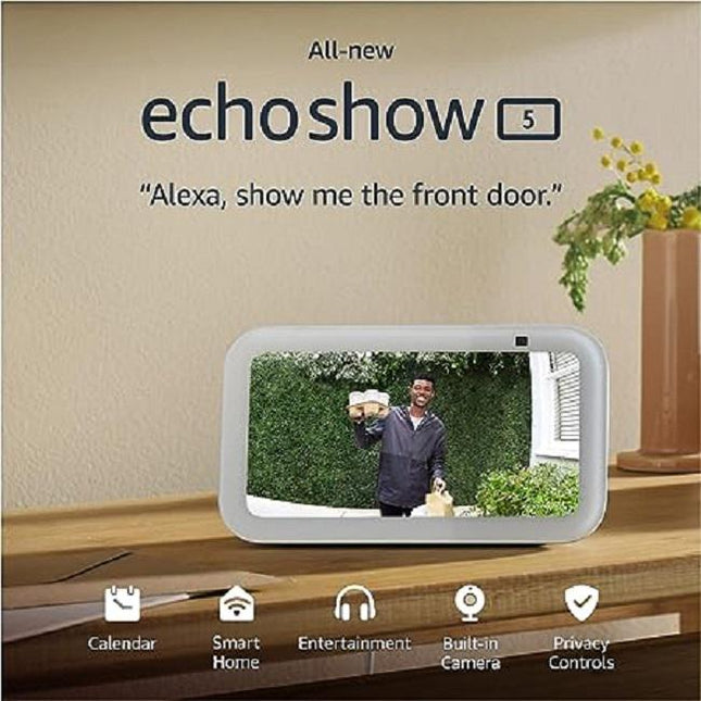 Amazon Echo Show 5 (3rd Gen, 2023 release) - Glacier White