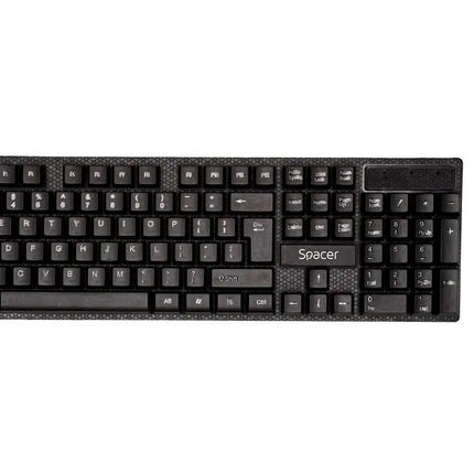 KIT Tastatura si Mouse Spacer SPDS-1100 fara fir, USB, tastatura wireless + mouse wireless, black, â€žSPDS-1100â€