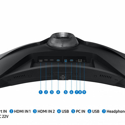 Monitor Samsung 32" LS32BG650EUXEN, Curvature: 1000R, Diagonal (inch): 32, Diagonal (cm): 81, Aspect ratio: 16:9, Panel: VA, Resolution: 2560x1440, Refresh Rate: 240Hz, Response time GtG: 1ms, Brightness (max): 350 cd/mÂ², Contrast (static) : 2500:1, Viewing angle: 178Â°/178Â°, Color Gamut Type: 95%