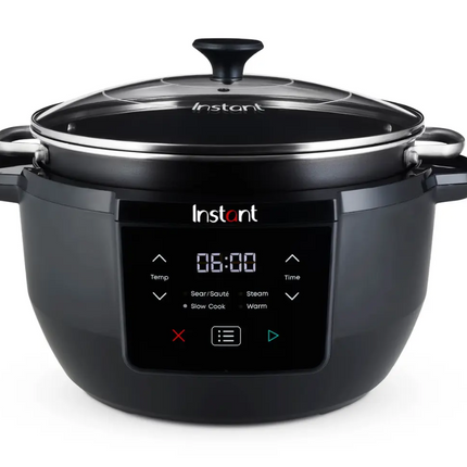 Slow Cooker Instant Pot, 800W, Capacitate 7.1L, Keep Warm, 4 in 1, control digital, Negru