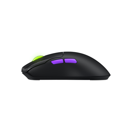 Mouse gaming wireless Hator Pulsar 3 ULTRA 8K+4K, polling rate pana la 8000Hz, senzor Optical PixArt PAW 3950, rezolutie maxima 30000 DPI, switch HATORÂ® Optical 100M, side switch Kailh 3M, durata de viata baterie in wireless mode pana la 180 de ore, negru