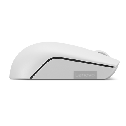 Mouse wireless Lenovo 300, Cloud Grey, Rezolutie (dpi): 1000 dpi, Butoane/rotite: 3, Interfata mouse: Wireless, Tehnologie: Wireless, Interfata receiver: dongle USB 2.4GHz, Dimensiune (mm): 97.91 x 57.99 x 32.53 mm, Greutate: 52g