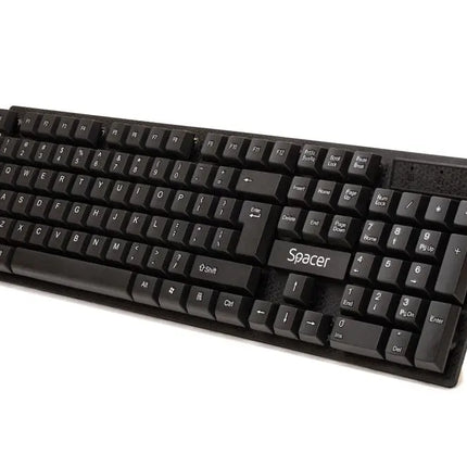 KIT Tastatura si Mouse Spacer SPDS-1100 fara fir, USB, tastatura wireless + mouse wireless, black, â€žSPDS-1100â€