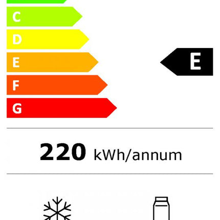 Combina frigorifica HEINNER HCNF-HM253INVXE++, No Frost, 253 l, Clasa E, Fara dozator apa, Compresor inverter, Aspect inox