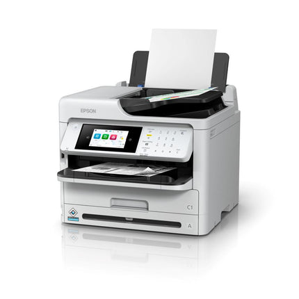 Multifunctional Epson mono Inkjet WF-M5899DWF ( Print, Copy, Scan, FAX), Dimensiune: A4, Viteza printare: 34ppm, Duplex, Rezolutie printare: 1.200 x 2.400 DPI, Scanner CIS, Scanare: 30Ipm, Rezolutie scanare: 1.200 DPI x 2.400 DPI, Scanare catre: Email, FTP, USB, Computer, Format scanare: BMP, JPEG