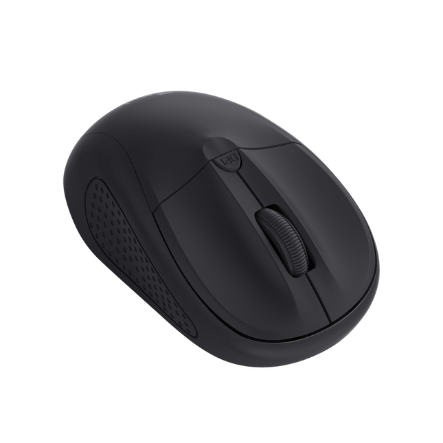 Mouse Trust Wireless optic, rezolutie 1600 DPI, negru