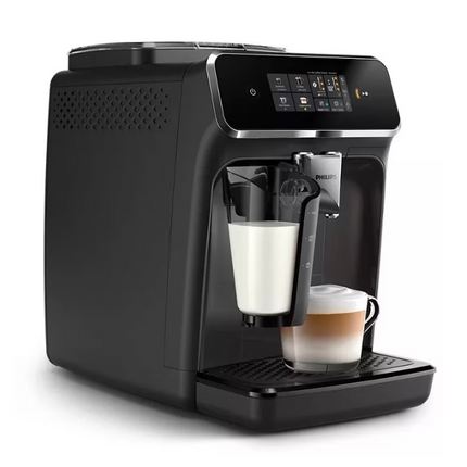Espressor cafea automat Philips Series 2000 EP2334/10, Sistem spumare LatteGo, Filtru AquaClean, 1.8l, 15 bari, Negru