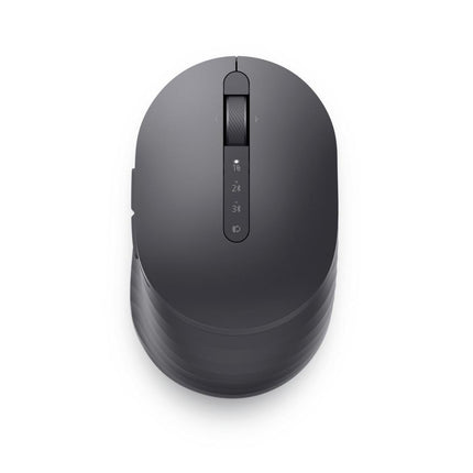 Dell Premier Rechargeable Mouse - MS900, Color: Graphite, Connectivity: Wireless, Interface: 2.4 GHz, Bluetooth 5.1, Buttons: 7 (3 programmable), Movement Resolution: Adjustable from 800 to 8000 at increments of 200, Features: Vertical and horizontal scrolling, rechargeable battery, hyper-fast