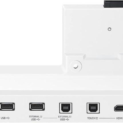 Tray conectivitate pentru display interactiv SAMSUNG Flip Pro 55"/65"; USB-C, USB-In, USB-External, Touch-Out, HDMI-In; aduce mufele din spate in fata pentru convenienta.