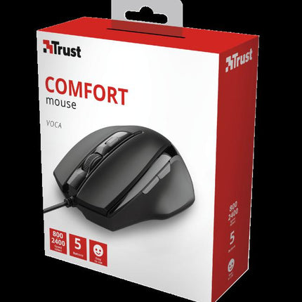 Mouse Trust Voca Comfort Mouse, negru