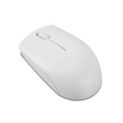 Mouse wireless Lenovo 300, Cloud Grey, Rezolutie (dpi): 1000 dpi, Butoane/rotite: 3, Interfata mouse: Wireless, Tehnologie: Wireless, Interfata receiver: dongle USB 2.4GHz, Dimensiune (mm): 97.91 x 57.99 x 32.53 mm, Greutate: 52g