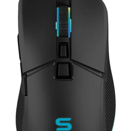 Mouse gaming Serioux Kayel, Senzor Sunplus 199, 800-6400 DPI, switch HUANO, pana la 20 milioane de click-uri, 7 Butoane, 6 moduri de iluminare RGB, cablu USB 1.5M, plug and play, compatibil cu Windows 2000/XP/9X/VISTA/7/8/10