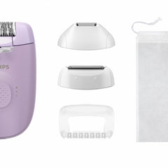 Epilator PHILIPS Seria 4000 BRE257/00, 2 setari de viteza, Cap de epilare lavabil, 4 accesorii, Lila, L x A x I (mm) 50x120x145