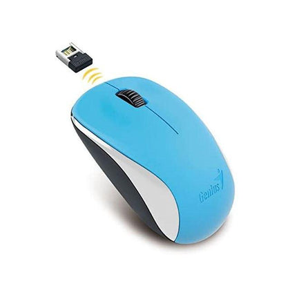 Mouse Genius NX-7000 wireless, PC sau NB, wireless, 2.4GHz, optic, 1200 dpi, butoane/scroll 3/1, albastru