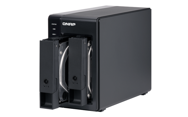 Extensie USB QNAP TR-002 2-Bay, 2.5/3.5 SATA 6Gbps HDD (neincluse), 1xUSB3.11 (type-c), tower, PSU adaptor 36W, garantie 2 ani