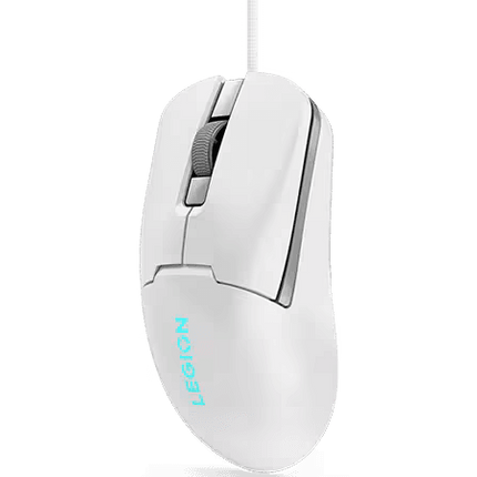 Mouse gaming Lenovo Legion M300s, Iluminare RGB, 8k DPI, Sensor Pixart, Glacier White