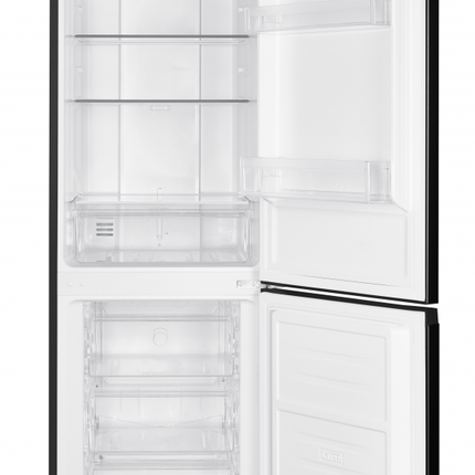 Combina frigorifica HEINNER HCNF-HM253INVBKE++, No Frost, 253 l, Clasa E, Nu, Compresor inverter Negru