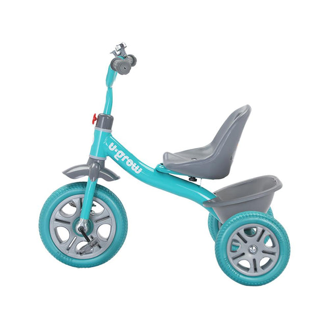 Tricicleta cu pedale verde/turcoaz, U-Grow