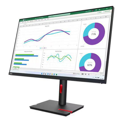 Monitor Lenovo ThinkVision T32h-30 31.5" IPS, QHD (2560x1440), 16:9, Brightness: 350 cd/mÂ², Contrast ratio: 1000:1, Response time: 4ms (Extreme mode) / 6ms (Typical mode), Dot / Pixel Per Inch: 93 dpi, Color Gamut: 99% sRGB, View angle: 178Â° / 178Â°, Stand: Tilt, Swivel, Pivot, Height Adjust Stand