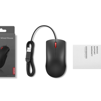 Mouse cu fir Lenovo 120; 1600DPI; conectivitate: USB-A; senzor optic; numar de butoane: 3; greutate: 90g; lungimea cablului: 1.5m; compatibil cu Windows 10 Home Single Language 64, Windows 11; culoare: negru