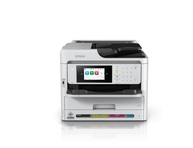Multifunctional inkjet color Epson WorkForce Pro WF-C5890DWF, dimensiune A4 (Printare, copier, Fax ),duplex, viteza 34ppm alb-negru si color, rezolutie 4.800 x 1.200 dpi, alimentare hartie 250 coli + 50 ADF, Scanner: 24 ipm,rezolutie 1200 x 2400dpi, scan to email, FTP, USB, JPEG, TIFF, PDF, Senzor