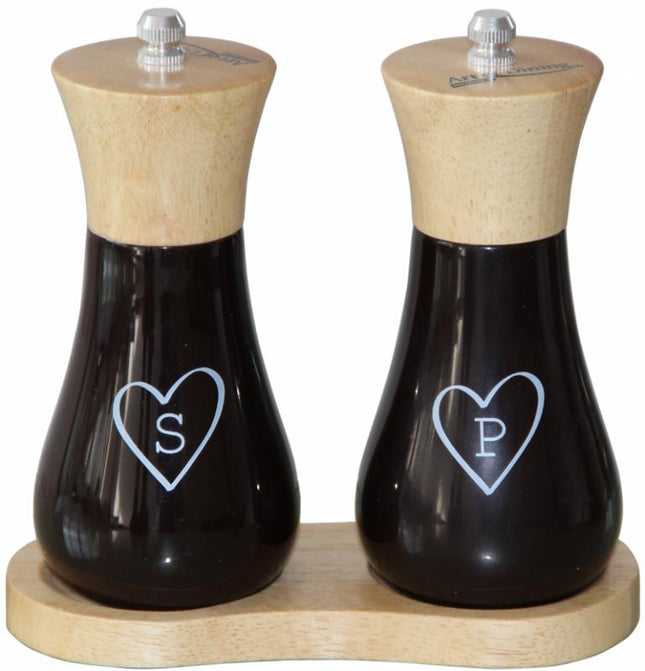 SET 2 RASNITE SARE & PIPER 15 CM +SUPORT DIN LEMN, ART OF DINING BY HEINNER
