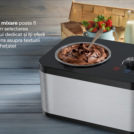 Aparat de fÄƒcut Ã®ngheÈ›atÄƒ HEINNER SweetFreeze HICM-DW154SSBK