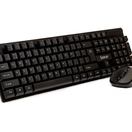 KIT Tastatura si Mouse Spacer SPDS-1100 fara fir, USB, tastatura wireless + mouse wireless, black, â€žSPDS-1100â€