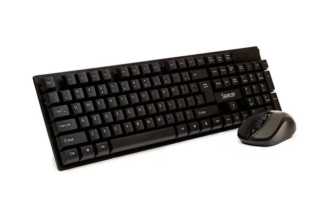 KIT Tastatura si Mouse Spacer SPDS-1100 fara fir, USB, tastatura wireless + mouse wireless, black, â€žSPDS-1100â€