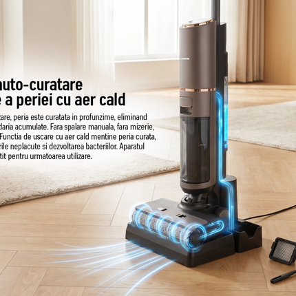 Aspirator vertical cu funcÈ›ie spÄƒlare HEINNER AquaFusionPro HSFW- PB160DRYBK