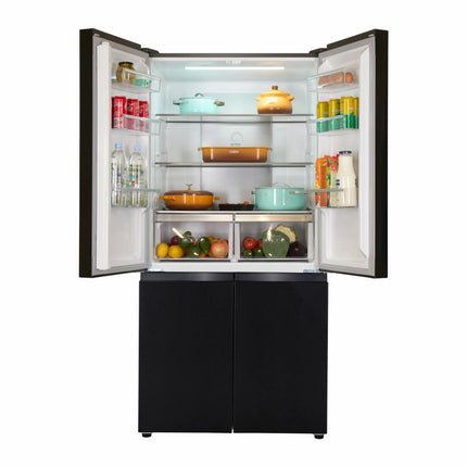 Side by Side HEINNER HSBS-HM600MDNFDXE++, No Frost, 600 L, Clasa E, Inox antracit